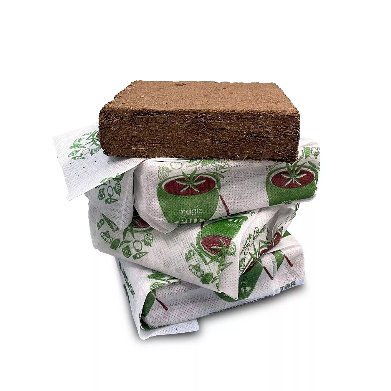 1 GAL. Magic Pot Coco Coir non-woven Open top – 12 Blocks per pack