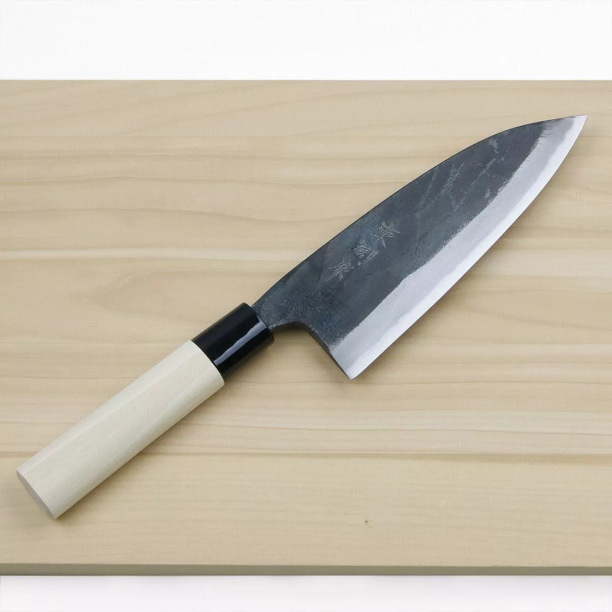 ”AZUMASYUSAKU ” Deba Kurouchi Shirogami Steel No.1 180mm