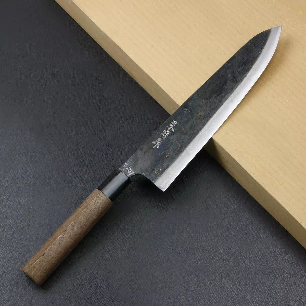 ”AZUMASYUSAKU ” Gyuto Kurouchi Aogami Super Steel, 240mm