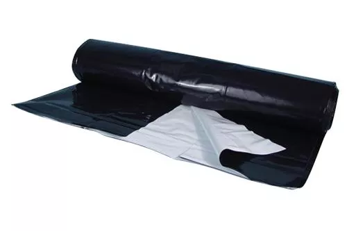 Berry Plastics Black/White Poly Sheeting Commercial Size – 5 mil 24 ft x 100 ft