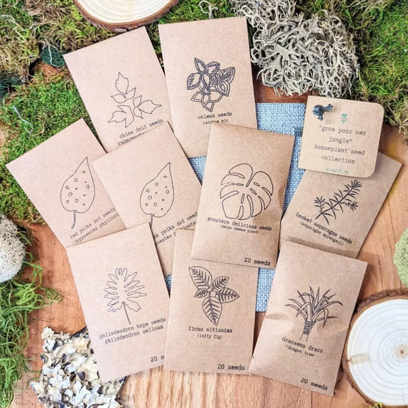 “Grow your own Jungle” Houseplant Seed Collection