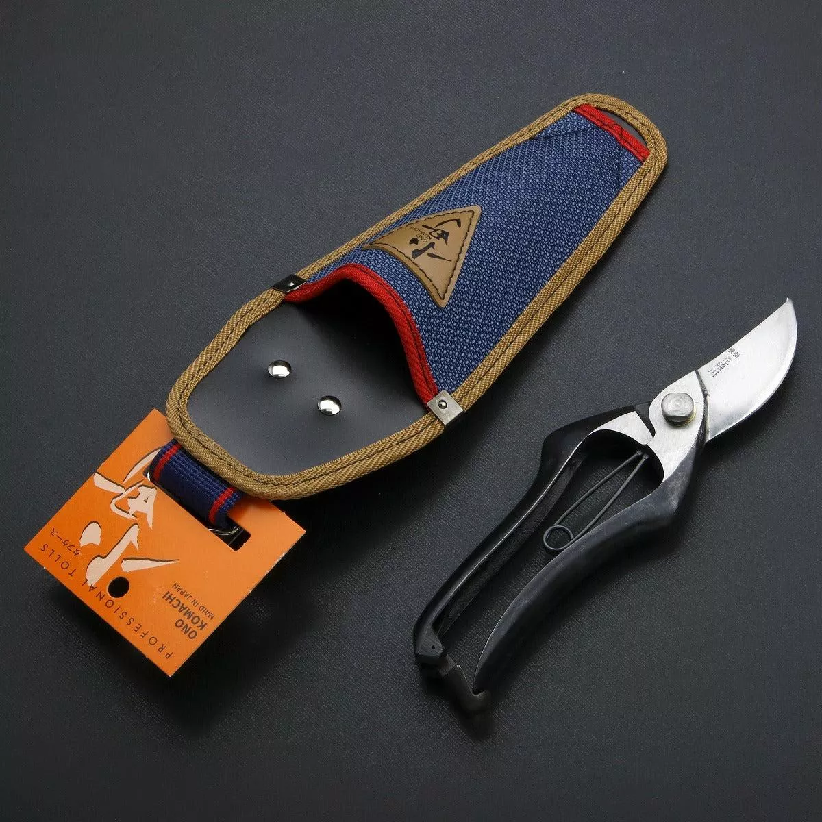 ”HANAKUMAGAWA ” Pruning Shears Type A 200mm with Nylon Case, Made in Japan