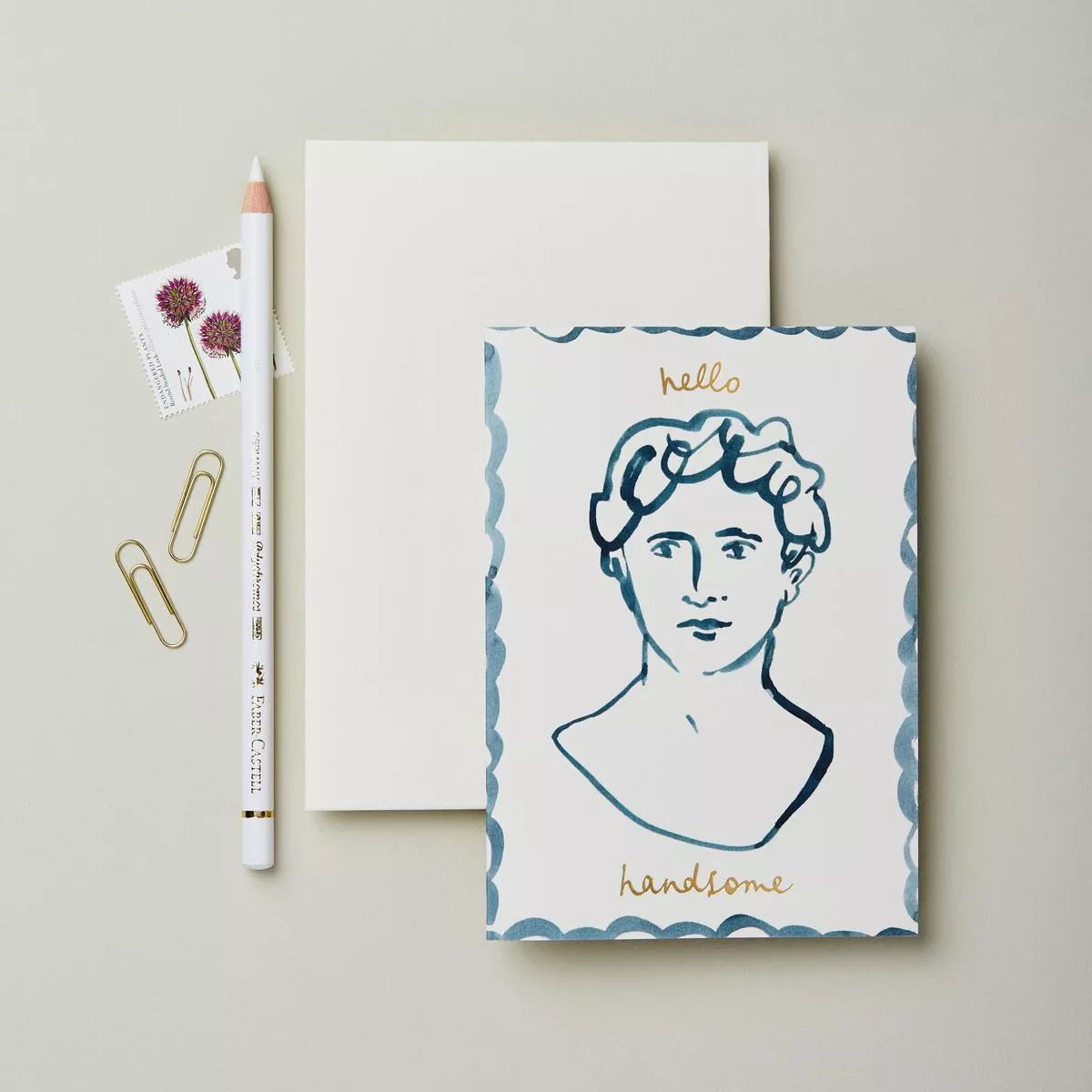 ’Hello Handsome ’ Greetings Card