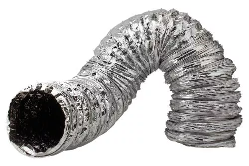 Ideal-Air Supreme Silver / Black Ducting 12 in x 25 ft