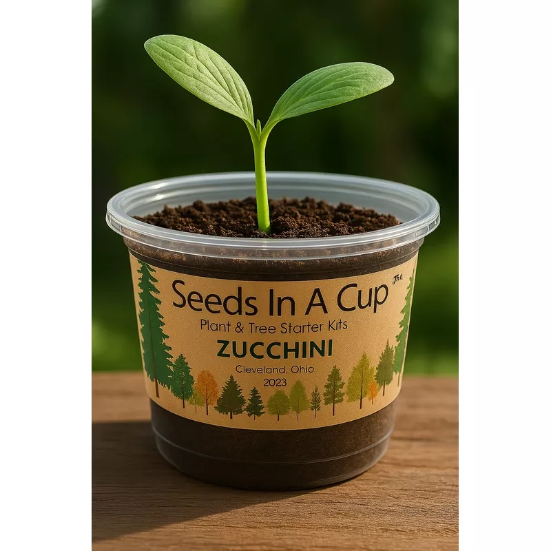 Zucchini | Plant Seed Starter Grow Kit | Seeds In A Cup